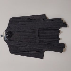 Gray Medium Open Cardigan
